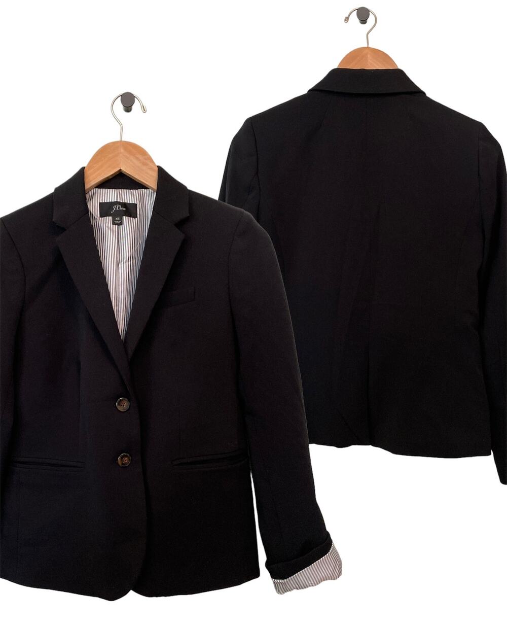J. Crew Schoolboy Black Blazer Size XS Office Preppy Career professional Stretch